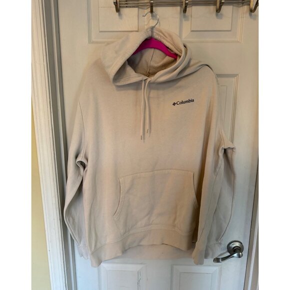 Colombia Men's Saguaro Southwest Desert Graphic Cream Hoodie Size XXL - Picture 2 of 6